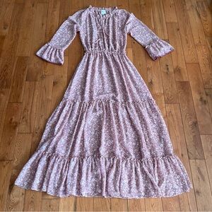 MISA LOS ANGELES Floral Print Long Dress - Size XS